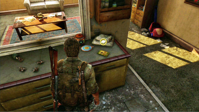 After you talk to the two black brothers, explore the flat that you are in - Pittsburgh - Training manuals and tools - The Last of Us - Game Guide and Walkthrough