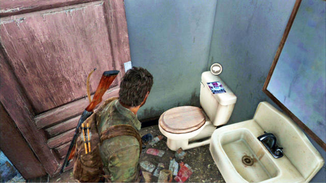 The Comic is in the toilet - The Suburbs - Comic Books - The Last of Us - Game Guide and Walkthrough
