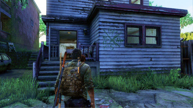 There are two houses with their doors open nearby - The Suburbs - Comic Books - The Last of Us - Game Guide and Walkthrough