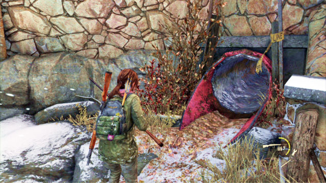 As you go along the lakeside, you will reach a short red pipe - Lakeside Resort - Comic Books - The Last of Us - Game Guide and Walkthrough