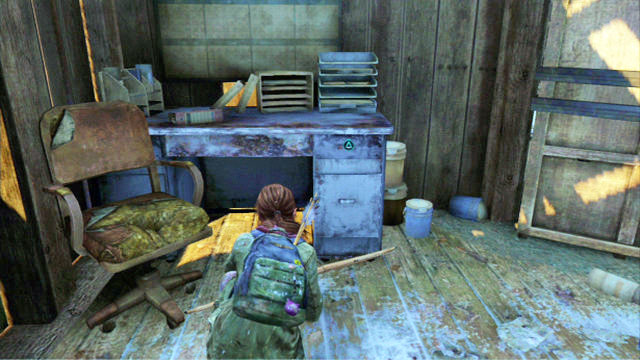 Right after entering, turn left and you will find a desk in a small area - Lakeside Resort - Comic Books - The Last of Us - Game Guide and Walkthrough