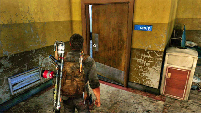 This way you will reach a big room with men's restroom to the right - Bus Depot - Comic Books - The Last of Us - Game Guide and Walkthrough