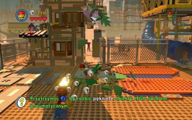 Also, destroy the garden and, optionally, the road - Bricksburg - The story mode - The LEGO Movie Videogame - Game Guide and Walkthrough
