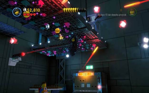The climbing net can also be under the ceiling - Escape from Bricksburg - The story mode - The LEGO Movie Videogame - Game Guide and Walkthrough