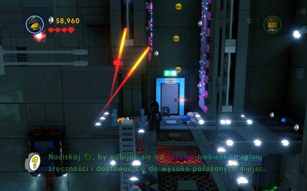 Lower the ladder by hitting it - Escape from Bricksburg - The story mode - The LEGO Movie Videogame - Game Guide and Walkthrough