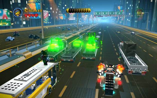 There always are 3 elements highlighted on the constructions - Escape from Bricksburg - The story mode - The LEGO Movie Videogame - Game Guide and Walkthrough