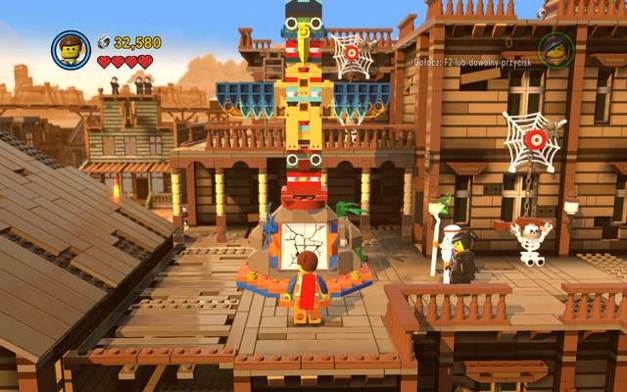 Build and destroy the totem - Old West - The story mode - The LEGO Movie Videogame - Game Guide and Walkthrough