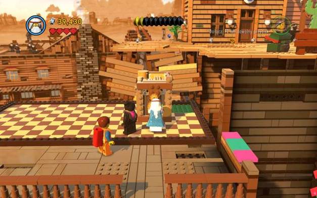 Move the block and climb up - Old West - The story mode - The LEGO Movie Videogame - Game Guide and Walkthrough