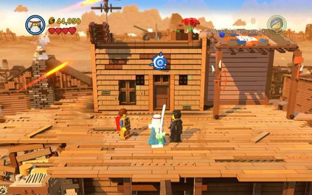 Jab the cane into the specific spot - Old West - The story mode - The LEGO Movie Videogame - Game Guide and Walkthrough