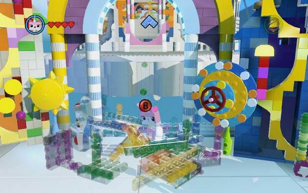 Rebuild the rainbow-colored blocks in Cloud Cuckoo Land - Attack on Cloud Cuckoo Land - The story mode - The LEGO Movie Videogame - Game Guide and Walkthrough