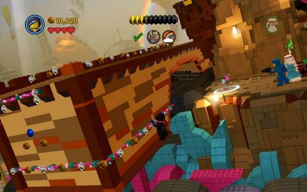 Proceed over the bars - Escape from Cloud Cuckoo Land - The story mode - The LEGO Movie Videogame - Game Guide and Walkthrough