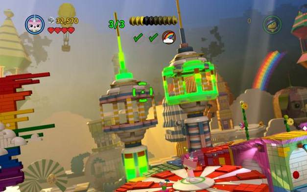 Build the final fragment of the boat as Uni-Kitty - Escape from Cloud Cuckoo Land - The story mode - The LEGO Movie Videogame - Game Guide and Walkthrough