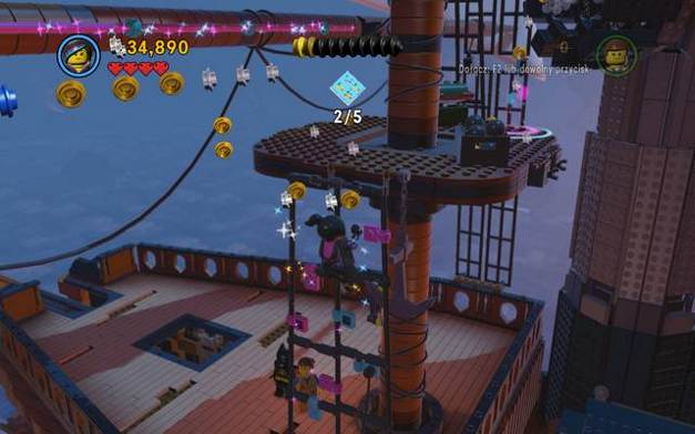 Climb onto the mast - Infiltrate the Octan Tower - The story mode - The LEGO Movie Videogame - Game Guide and Walkthrough