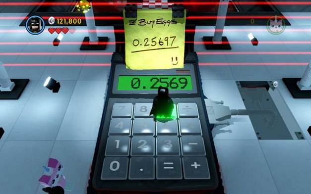 Tap the code into the calculator - Infiltrate the Octan Tower - The story mode - The LEGO Movie Videogame - Game Guide and Walkthrough
