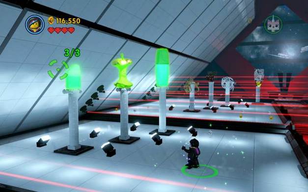 Build a passage above the laser beams - Infiltrate the Octan Tower - The story mode - The LEGO Movie Videogame - Game Guide and Walkthrough