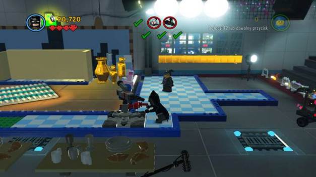 Then, position the camera by using the crank - Broadcast News - The story mode - The LEGO Movie Videogame - Game Guide and Walkthrough