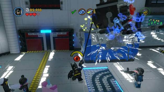 Micro Managers can be destroyed with Metalbeard's blow, Batman's rope or the laser - Broadcast News - The story mode - The LEGO Movie Videogame - Game Guide and Walkthrough