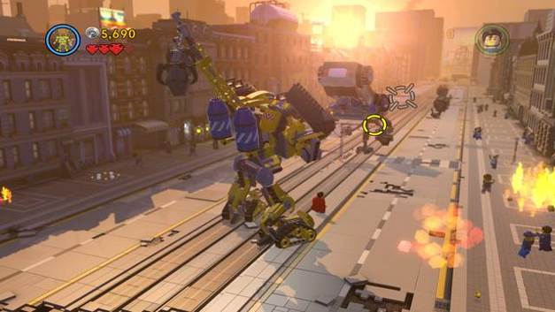 A battle in the streets of the city - Return from Reality - The story mode - The LEGO Movie Videogame - Game Guide and Walkthrough