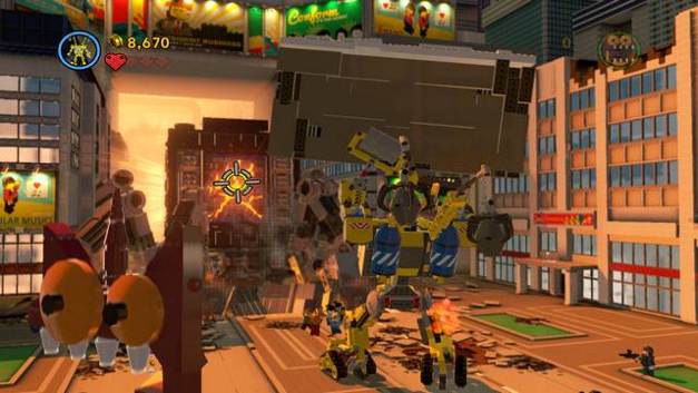 Keep attacking the robot's screen - The Final Showdown - The story mode - The LEGO Movie Videogame - Game Guide and Walkthrough