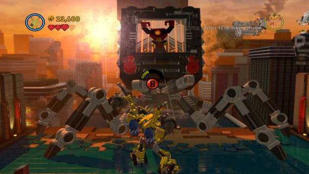 Finish off the mech with Special action - The Final Showdown - The story mode - The LEGO Movie Videogame - Game Guide and Walkthrough