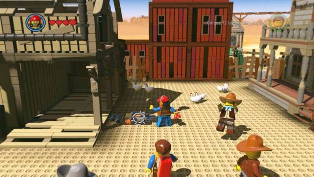 Set the barn on fire - Old West - Side Missions - Red Bricks - The LEGO Movie Videogame - Game Guide and Walkthrough