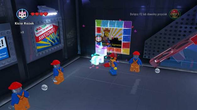 The second dance pad - The Octan Tower - Side Missions - Red Bricks - The LEGO Movie Videogame - Game Guide and Walkthrough