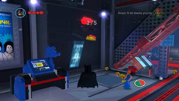 The second sign - The Octan Tower - Side Missions - Red Bricks - The LEGO Movie Videogame - Game Guide and Walkthrough