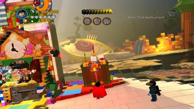 Destroy the padlock - Escape from Cloud Cuckoo Land - Golden manuals and pants - The LEGO Movie Videogame - Game Guide and Walkthrough