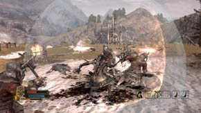 An orc sorcerer accompanied by six warriors will teleport to the camp - The Coldfells - p. 1 - Chapter 3 - The Lord of the Rings: War in the North - Game Guide and Walkthrough