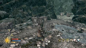 Wait here for a minute till five warriors and an orc leader will come running down the hill - The Coldfells - p. 2 - Chapter 3 - The Lord of the Rings: War in the North - Game Guide and Walkthrough