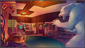 Again, go to the room with a large polar bear and darts - Chapter four - Liz - Walkthrough - The Next Big Thing - Game Guide and Walkthrough