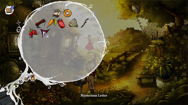 Open inventory and click LMB on the mysterious letter to read it - A summer day - Walkthrough - The Night of the Rabbit - Game Guide and Walkthrough