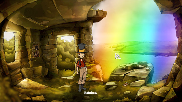Touch the rainbow and you will learn next spell - greengrow - The four portals: rockwhisper and greengrow spells - Walkthrough - The Night of the Rabbit - Game Guide and Walkthrough