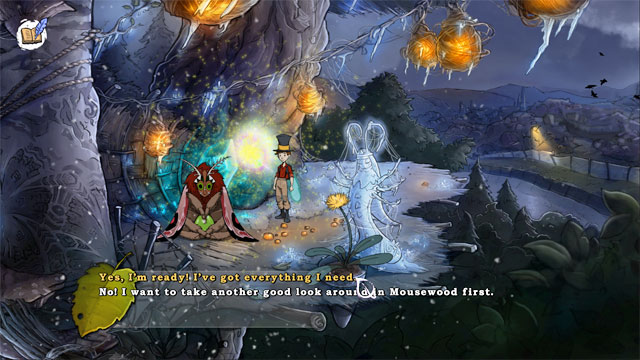 Treeportal will opened - The four portals: fox's cunning and glimmer of hope spells - Walkthrough - The Night of the Rabbit - Game Guide and Walkthrough