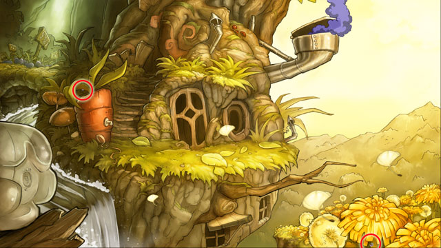 Back of dwarf's house - 2 dewdrops - Dewdrops - Collector - The Night of the Rabbit - Game Guide and Walkthrough
