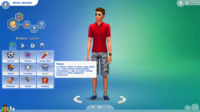 When you will begin a game and you will create a new Sim or you will raise a child in your Sim-family you should be very thoughtful about its traits since you can never change possessed traits - How to play well - The Sims 4 - Game Guide and Walkthrough