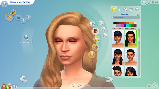 The next tab is responsible for appearance and colour of hair - Appearance - Creating a Sim - The Sims 4 - Game Guide and Walkthrough