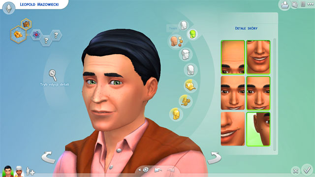 In skin details you can edit some additional elements like wrinkles, birthmarks, freckles etc - Appearance - Creating a Sim - The Sims 4 - Game Guide and Walkthrough
