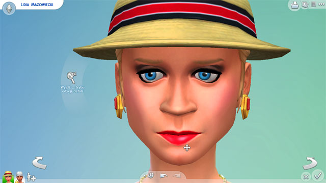 There is an icon on the left side of the head - Appearance - Creating a Sim - The Sims 4 - Game Guide and Walkthrough