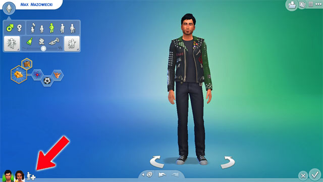 To add more Sims to the family, click the icon in the lower left corner - More Sims and relationships - Creating a Sim - The Sims 4 - Game Guide and Walkthrough