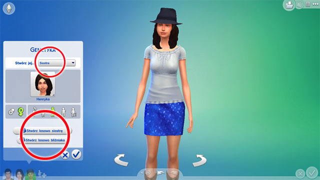 After creating a Sim, you can use genes to create their parent or siblings - More Sims and relationships - Creating a Sim - The Sims 4 - Game Guide and Walkthrough