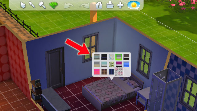 The design tool enables you to change the pattern of a purchased item, e - Building a house - The house - The Sims 4 - Game Guide and Walkthrough
