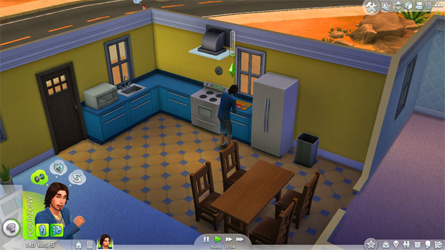 One of the key rooms is the kitchen, initially combined with the dining room - Furnishing a house - The house - The Sims 4 - Game Guide and Walkthrough
