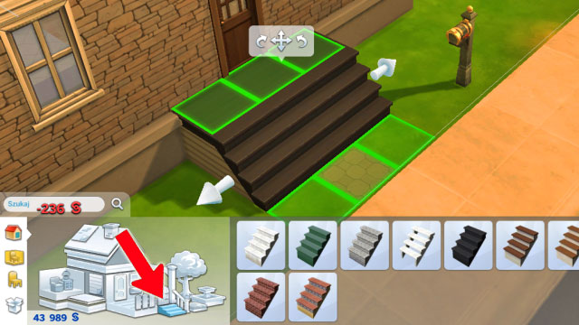 Note that implementing foundation necessitates creating stairs to every entrance, as the floor level has been raised - Expanding a house - The house - The Sims 4 - Game Guide and Walkthrough