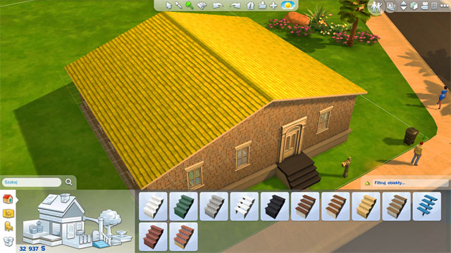 If that is not enough for you, or you just want to build your house upwards instead of sideways, you can build another (and then yet another) floor - Expanding a house - The house - The Sims 4 - Game Guide and Walkthrough