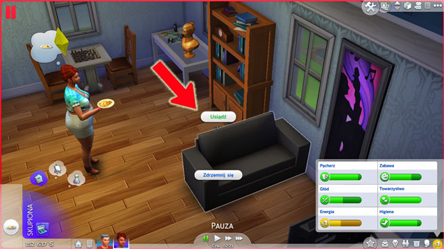 To control a Sim, you need to left-click a specific spot, which opens the menu of the available interactions - Movement - Sims life - The Sims 4 - Game Guide and Walkthrough