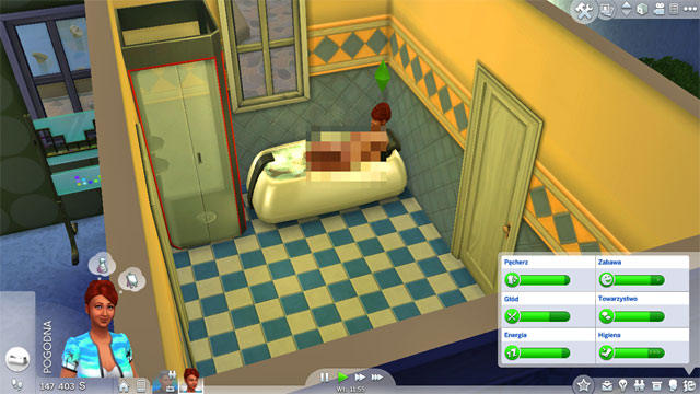 To satisfy this need, take a bath in the tub or take a shower in the shower - Needs - Sims life - The Sims 4 - Game Guide and Walkthrough
