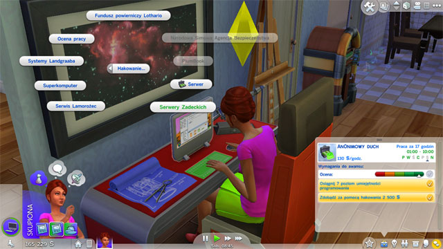To be promoted on an Elite Hacker (7 B) position you need to learn the 8th level of Mischief - Criminal - Career tracks - The Sims 4 - Game Guide and Walkthrough