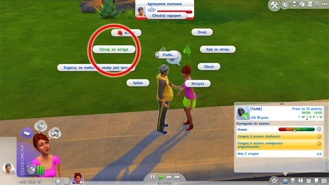 When you will be promoted to the [Redacted] (9 B) position you will have to learn the 4th level of Programming (use the Learn programming option on a computer) - Secret Agent - Career tracks - The Sims 4 - Game Guide and Walkthrough