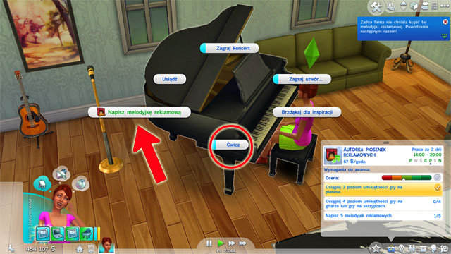 If you will choose the Musician (A) branch you will become a Jingle Jammer (5 A) - Entertainment - Career tracks - The Sims 4 - Game Guide and Walkthrough